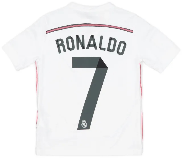 2014-15 Real Madrid Home Shirt Ronaldo #7 - 8/10 - (S.Boys)