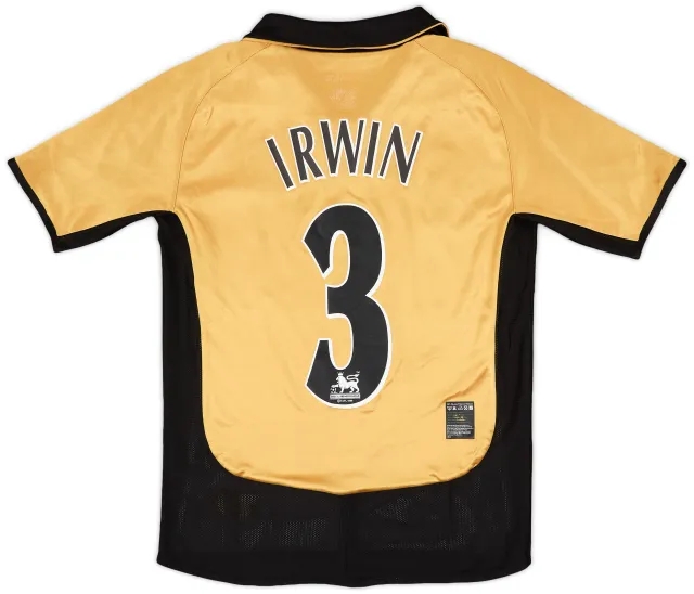 2001-02 Manchester United Centenary Away/Third Shirt Irwin #3 - 4/10 - (S)
