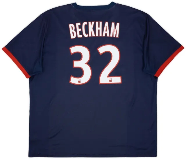 2013-14 Paris Saint-Germain Home Shirt Beckham #32 - 9/10 - (XXL)