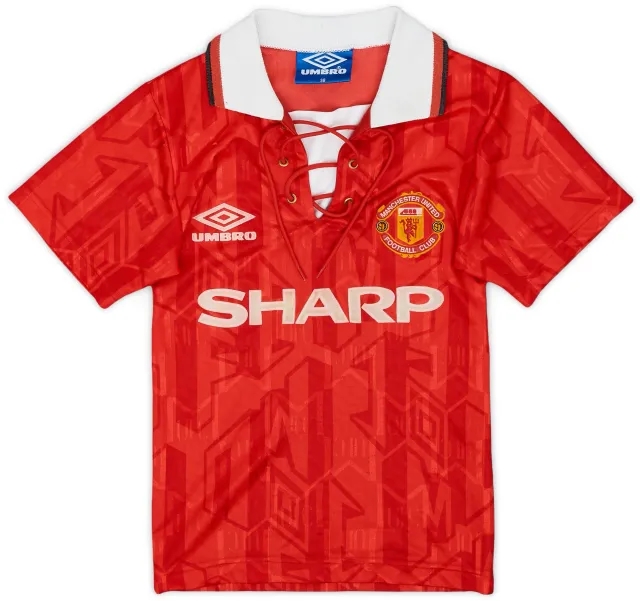 1992-94 Manchester United Home Shirt - 8/10 - (3-4 Years)