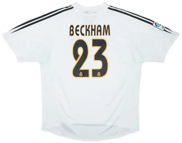 2004-05 Real Madrid Home Shirt Beckham #23 - 7/10 - (L)
