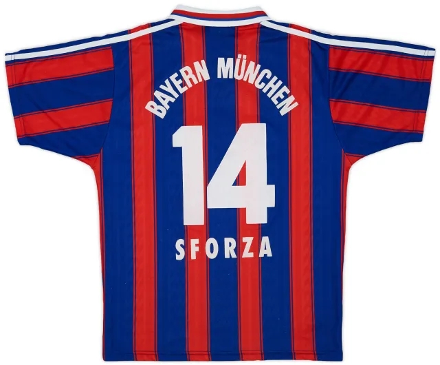 1995-97 Bayern Munich Home Shirt Sforza #14 - 9/10 - (XL.Boys)