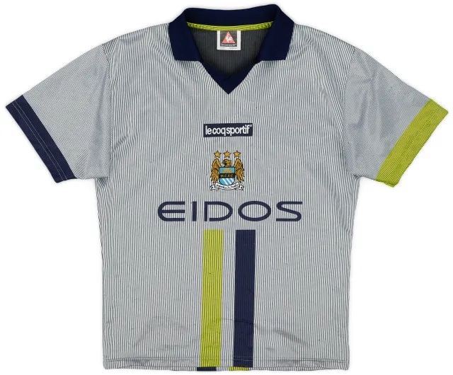 2000-02 Manchester City Away Shirt - 8/10 - (6-7 Years)