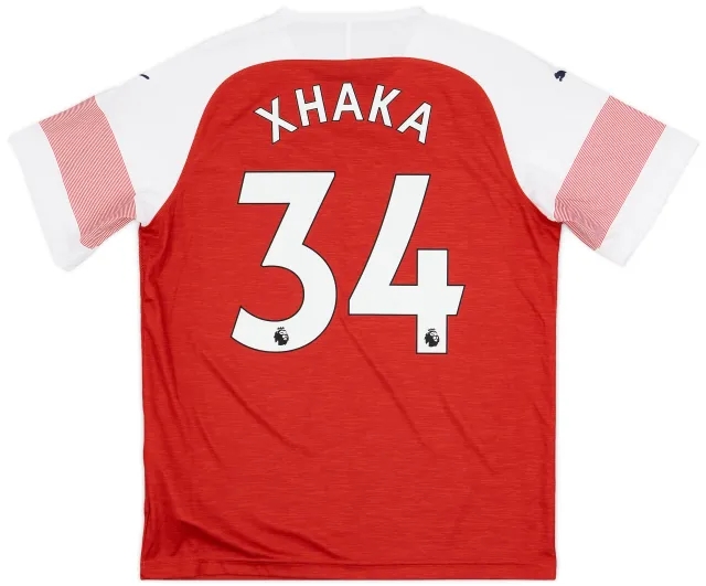 2018-19 Arsenal Home Shirt Xhaka #34 - 10/10 - (M)