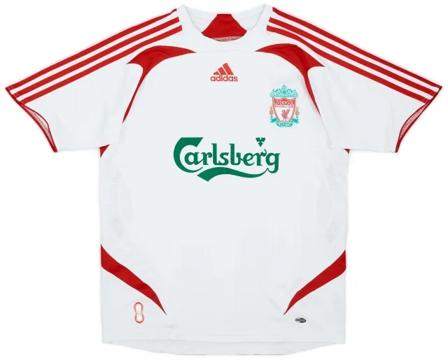 2007-08 Liverpool Away Shirt - 8/10 - (L.Boys)