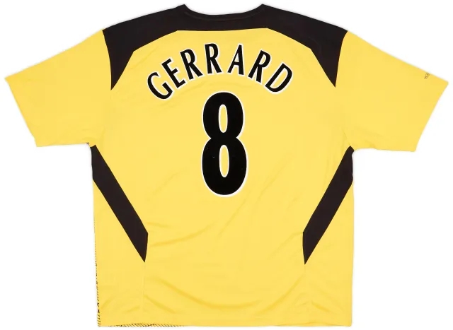 2004-06 Liverpool Away Shirt Gerrard #8 - 4/10 - (XL)