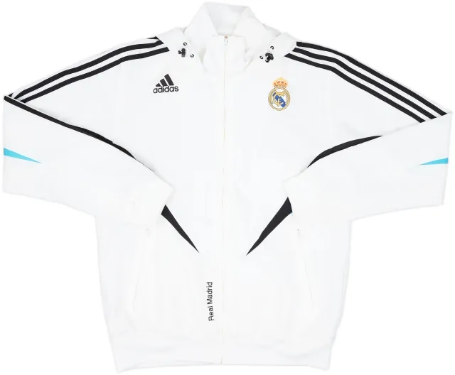 2008-09 Real Madrid adidas Hooded Track Jacket - 7/10 - (M)