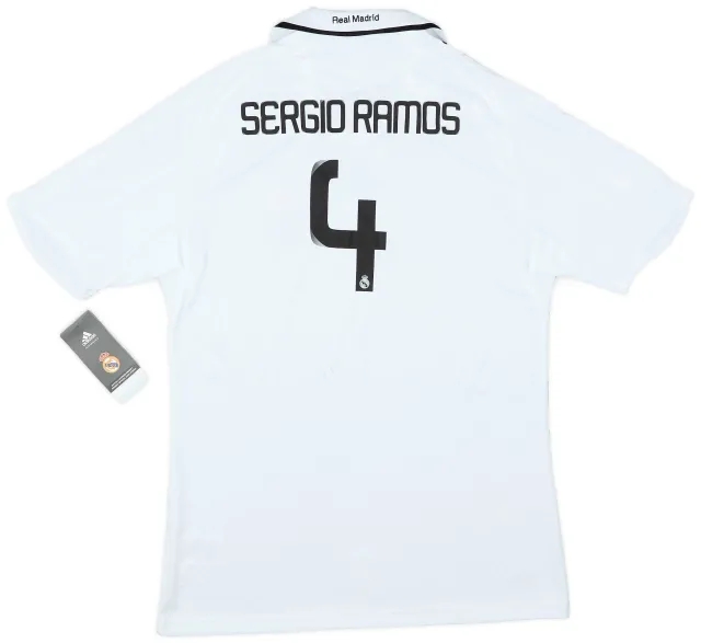2008-09 Real Madrid Home Shirt Sergio Ramos #4 (S)