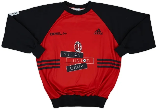 2002-03 AC Milan 'Junior Camp' adidas Sweat Top - 8/10 - (S.Boys)