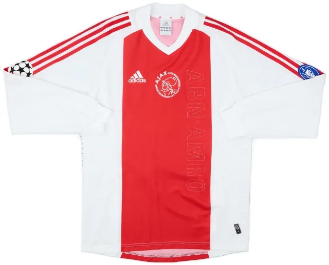 2002-04 Ajax Home L/S Shirt - 4/10 - (S)