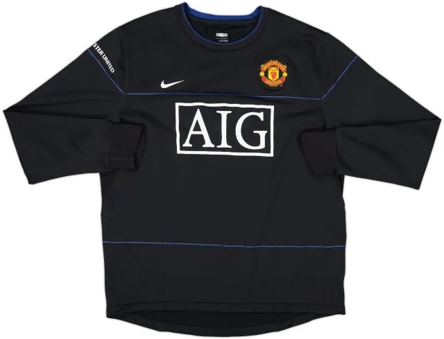 2008-09 Manchester United Nike Sweat Top - 8/10 - (L)