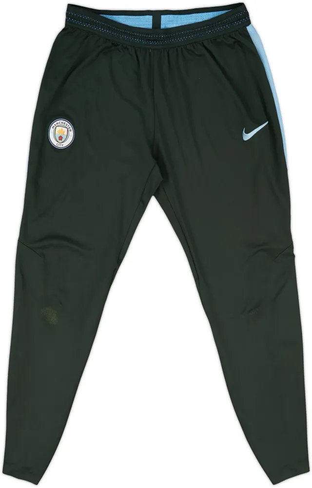 2017-18 Manchester City Nike Track Pants/Bottoms - 5/10 - (L)