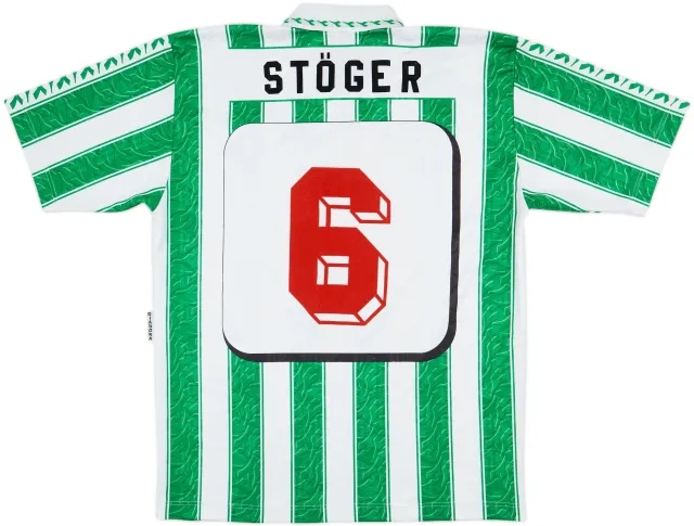 1996-98 Rapid Vienna Home Shirt Stoger #6 - 8/10 - (XL)