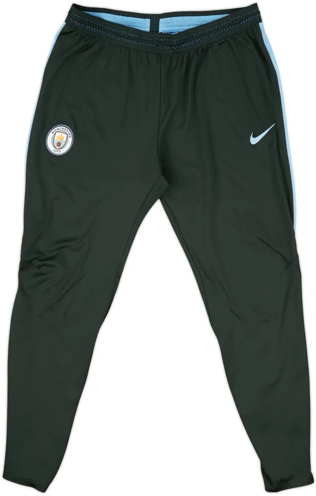 2017-18 Manchester City Nike Track Pants/Bottoms - 8/10 - (XL)