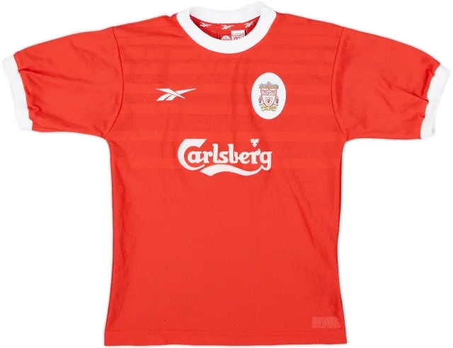 1998-00 Liverpool Home Shirt - 8/10 - (M.Boys)