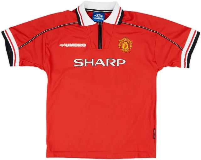 1998-00 Manchester United Home Shirt - 9/10 - (L.Boys)