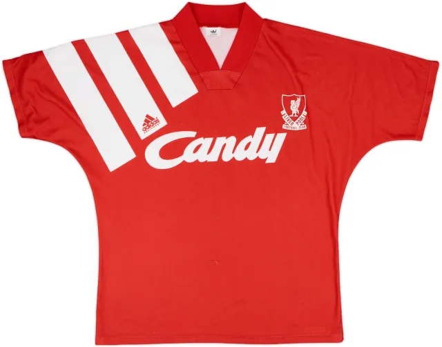 1991-92 Liverpool Home Shirt - 8/10 - (L)