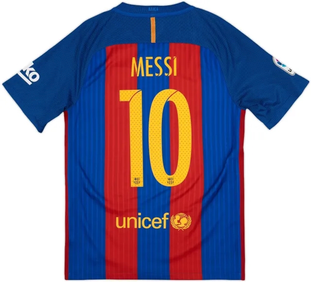 2016-17 Barcelona Home Shirt Messi #10 - 9/10 - (S)