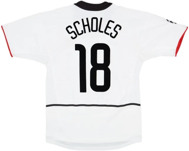 2002-03 Manchester United Away Shirt Scholes #18 - 8/10 - (S)