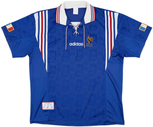 1996-98 France Home Shirt - 9/10 - (L/XL)