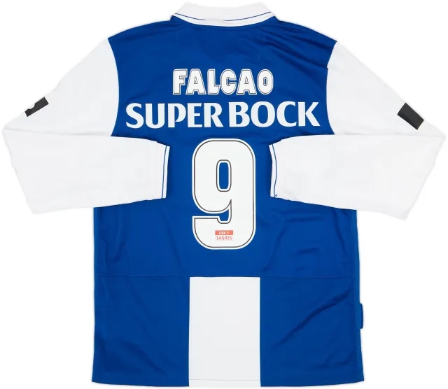 2009-10 Porto Home L/S Shirt Falcao #9 - 9/10 - (M)