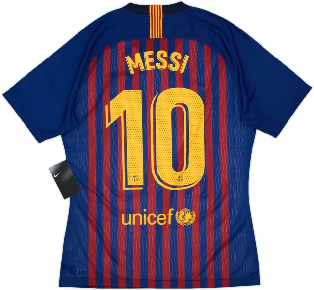 2018-19 Barcelona Player Issue Home Shirt Messi #10 (L)