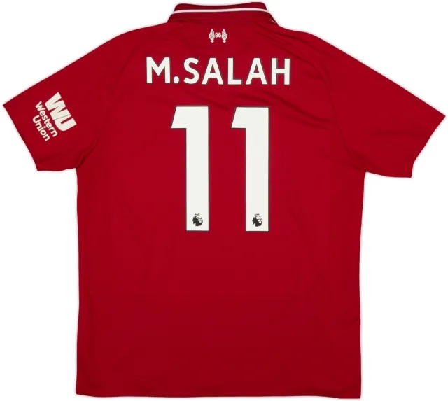 2018-19 Liverpool Home Shirt M.Salah #11 - 6/10 - (L)