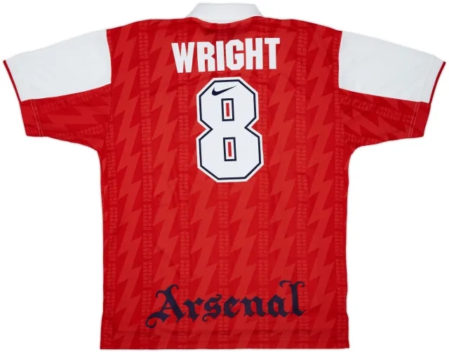 1994-96 Arsenal Home Shirt Wright #8 - 9/10 - (XL)