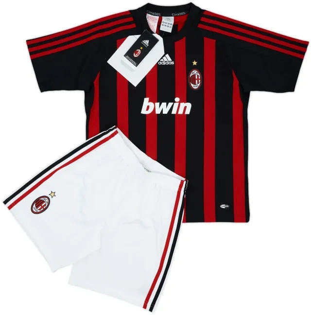 2008-09 AC Milan Home Shirt & Shorts (M.Boys)