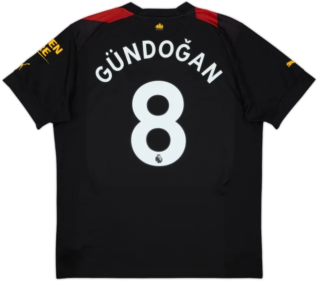 2022-23 Manchester City Away Shirt Gundogan #8 - 9/10 - (L)
