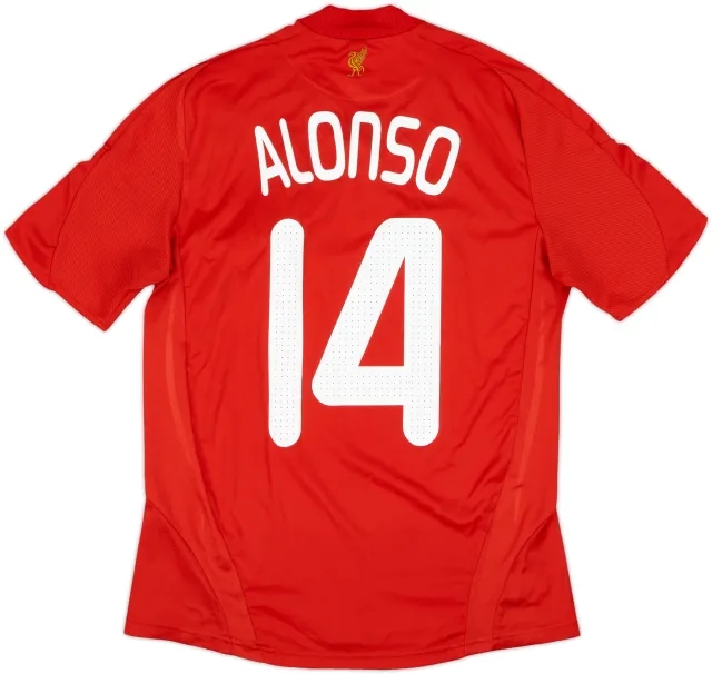 2008-10 Liverpool Home Shirt Alonso #14 - 7/10 - (S)