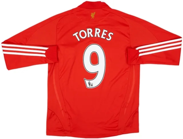 2008-10 Liverpool Home L/S Shirt Torres #9 - 9/10 - (L.Boys)