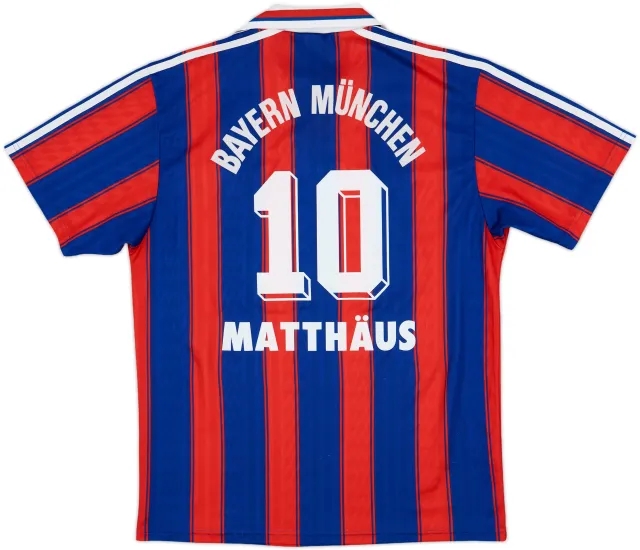 1995-97 Bayern Munich Home Shirt Matthaus #10 - 7/10 - (M)
