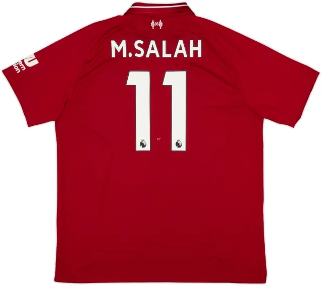 2018-19 Liverpool Home Shirt M.Salah #11 - 4/10 - (XL)