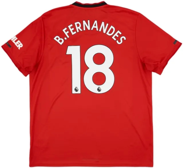2019-20 Manchester United Home Shirt B.Fernandes #18 - 6/10 - (XL)