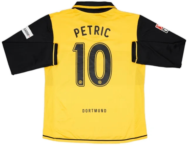 2007-08 Borussia Dortmund Match Issue Home L/S Shirt Petric #10