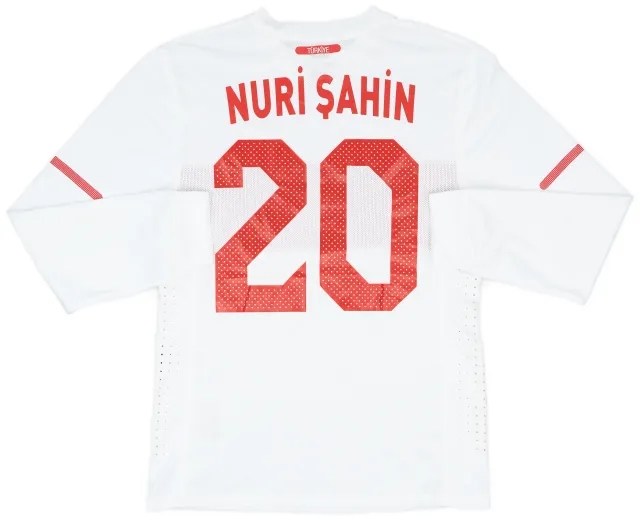 2010-11 Turkey Player Issue Away L/S Shirt Nuri Sahin #20 - 8/10 - (L)