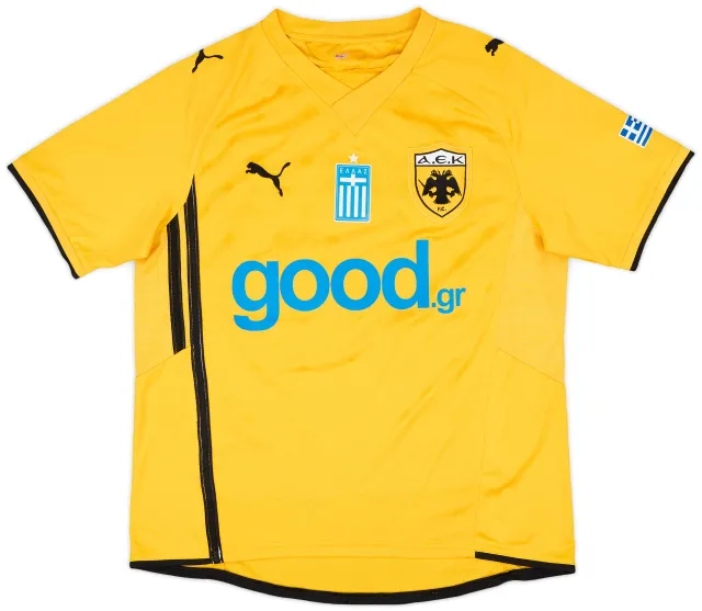 2010-11 AEK Athens Match Issue Home Shirt #22