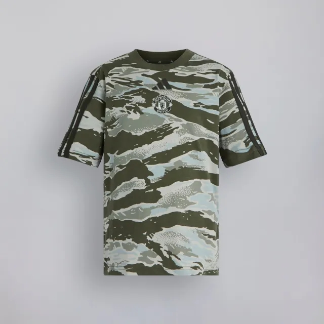 Manchester United x adidas Kids Essentials Camo T-Shirt Green