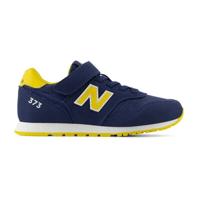 New Balance Kids' 373 Hook and Loop in Blue/Orange Synthetic