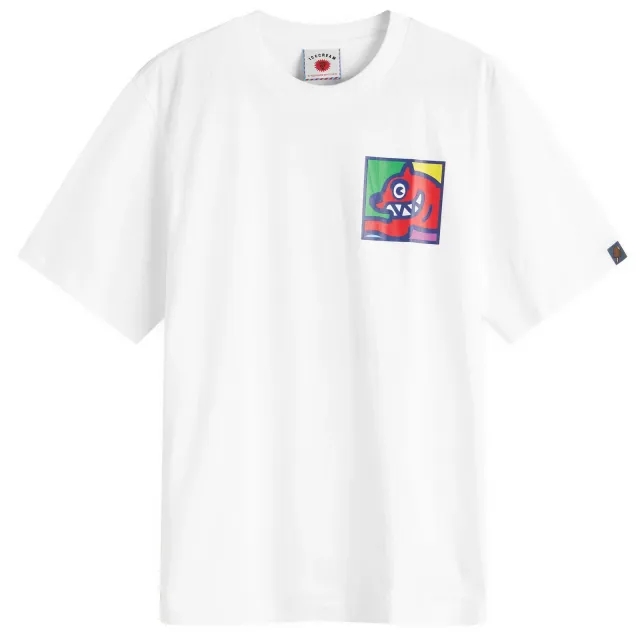 ICECREAM Men's Pop Art Running Dog T-Shirt White