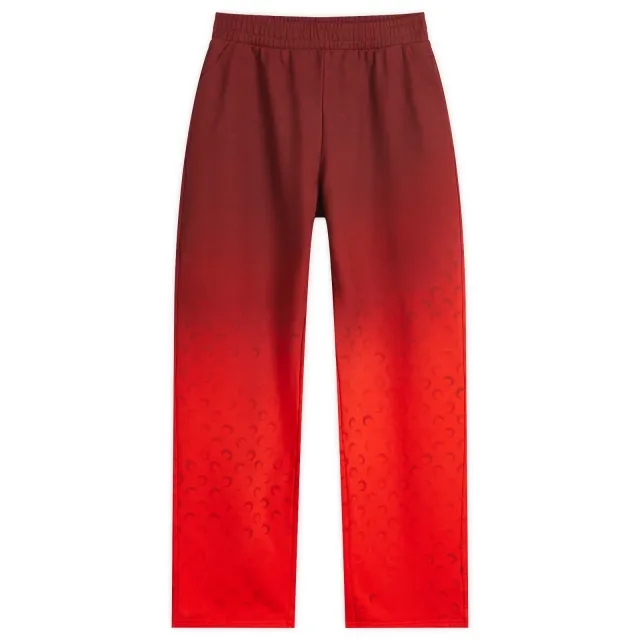 Marine Serre Women's Moon Faded Fleece Sweatpants Red