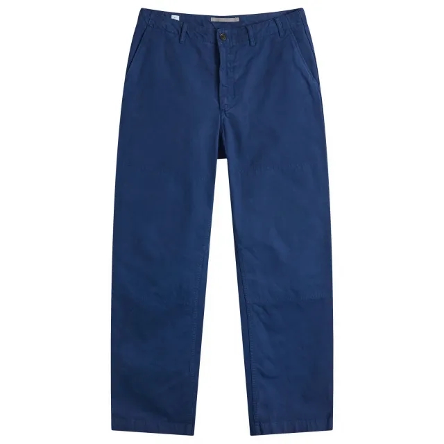 Norse Projects Men's Lukas Canvas Work Pants Workwear Blue