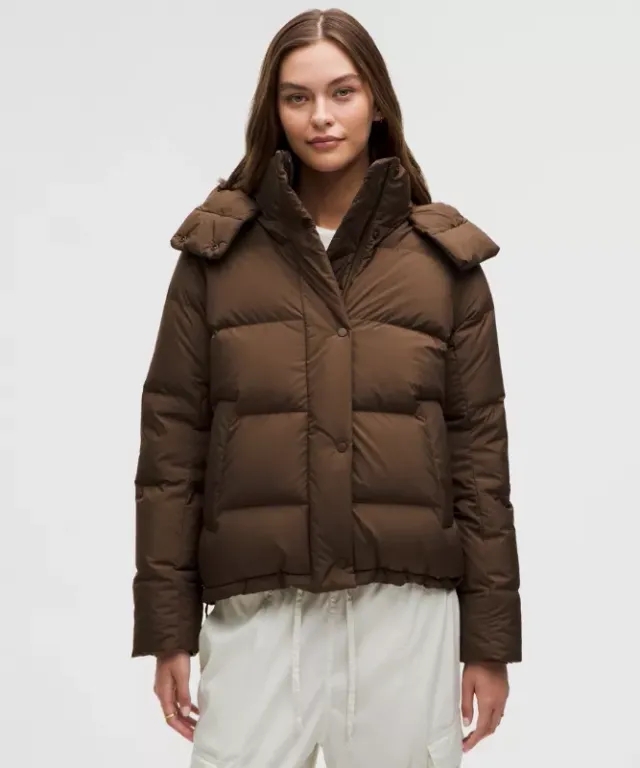 lululemon – Women's Wunder Puff 600-Down-Fill Jacket – Color Brown – Size 0