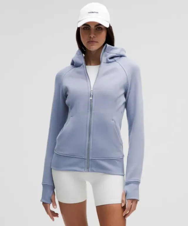 lululemon – Women's Scuba Full-Zip Hoodie – Color Blue/Pastel – Size 10