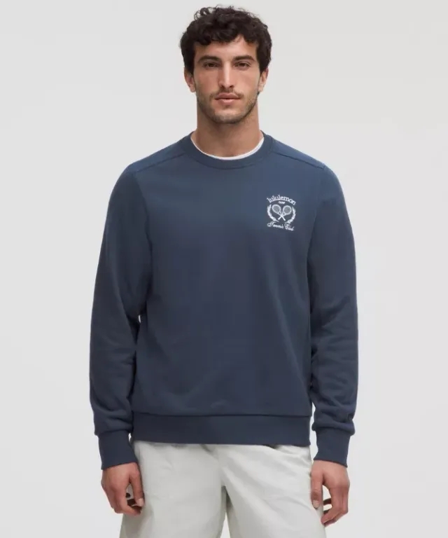 lululemon – Men's French Terry Classic-Fit Crew Sweatshirtneck – Color Blue – Size L