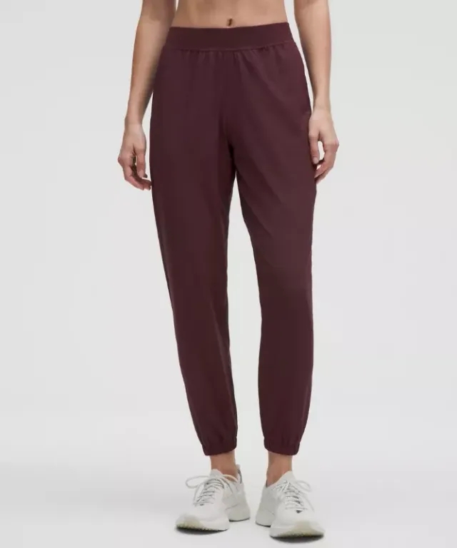 lululemon – Women's Adapted State Perforated High-Rise Joggers – Color Purple – Size 10
