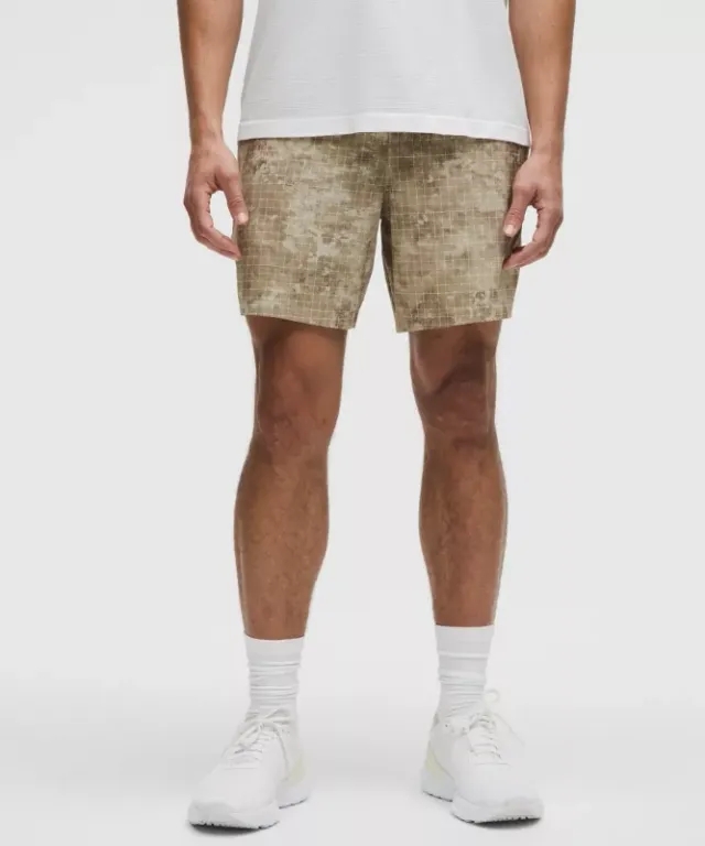lululemon – Men's Pace Breaker Linerless Shorts – 7" – Color Printed – Size 3XL