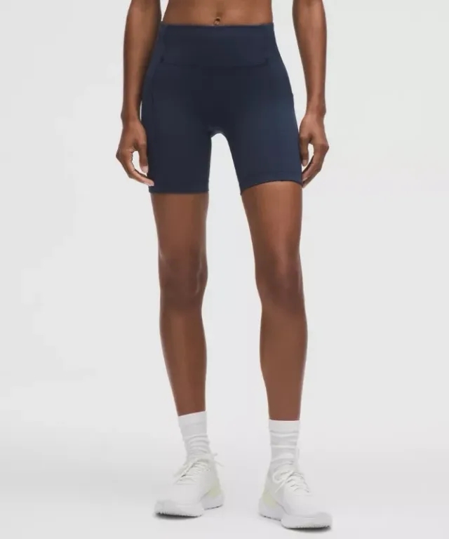 lululemon – Women's Swift Speed High-Rise Shorts – 6" – Color Blue – Size 0
