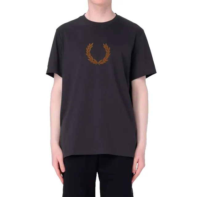 Fred Perry Flocked Laurel Short Sleeve T-shirt